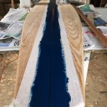 making surfboard